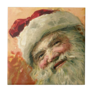 Viktorianisches Santa-Claus-Porträt, Weihnachten i Fliese