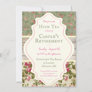 Viktorianisches Shabby Chic Party Einladung