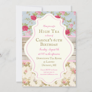 Viktorianisches Shabby Chic Party Einladung