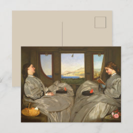 Viktorianisches Sisters Travel Postcard Glossar Postkarte