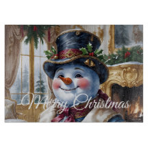 Viktorianisches Snowman Weihnachtsdesign