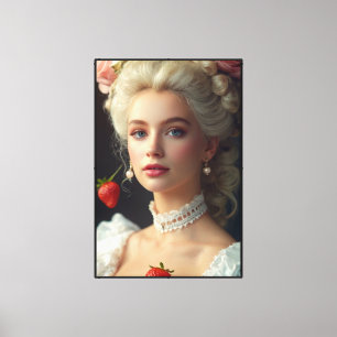 Viktorianisches Supermodel Stretched Canvas Print Leinwanddruck