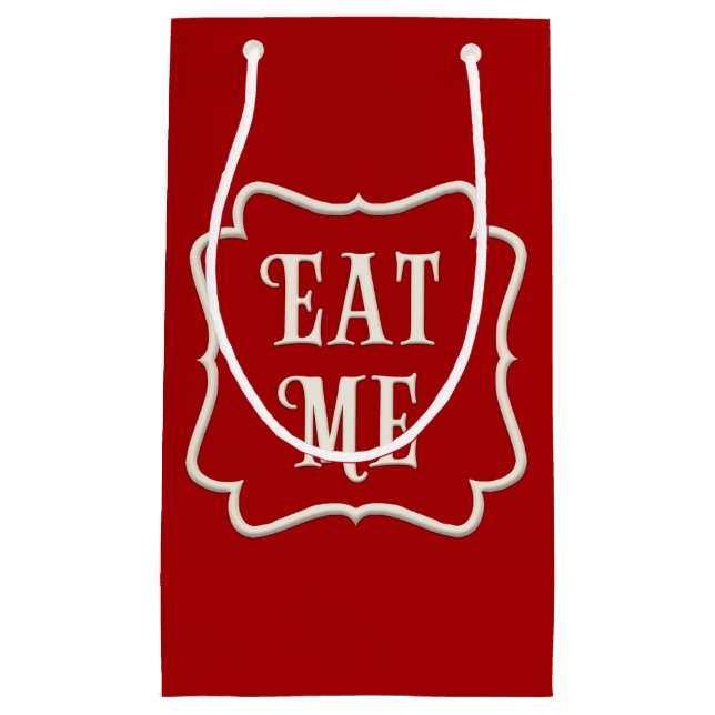 viktorianisches Tee-Party "Eat Me" - Klassisch rot Kleine Geschenktüte (Vorderseite)