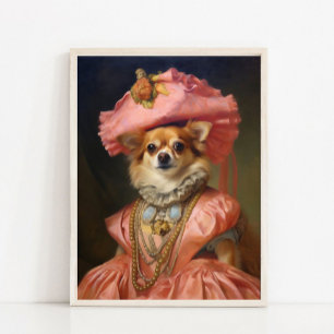 Viktorianisches Tierporträt, gekleideter Tierdruck Poster