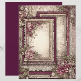 Viktorianisches und spitzes Scrapbook