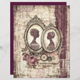 Viktorianisches und spitzes Scrapbook