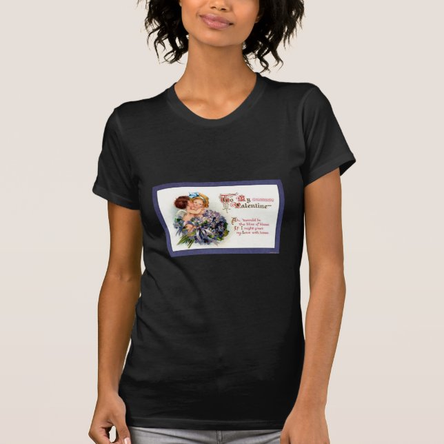 Viktorianisches Valentine "Die Bliss der Küsse" Ge T-Shirt (Vorderseite)