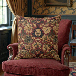 Viktorianisches Vintage-Blumenmuster Kissen