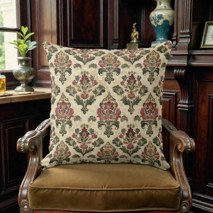 Viktorianisches Vintage-Blumenmuster Kissen
