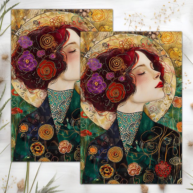 VIKTORIANISCHES VINTAGES LADY DECOUPAGE TISSUPAPIE SEIDENPAPIER (VICTORIAN VINTAGE LADY DECOUPAGE TISSUE PAPER)