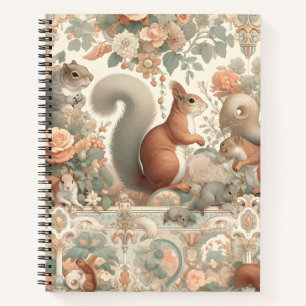 Viktorianisches Wald Eichhörnchen Tapestry Notizbuch