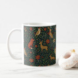 Viktorianisches Weihnachts-Tier & Botanik Kaffeetasse