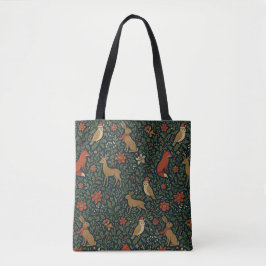 Viktorianisches Weihnachts-Tier & Botanik Tasche