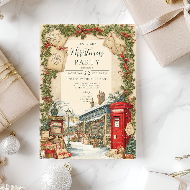 Viktorianisches Weihnachtsdorf Einladung (Von Creator hochgeladen)