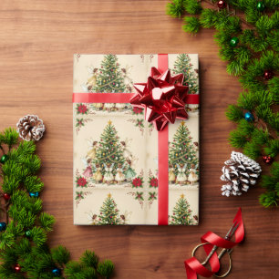 Viktorianisches Weihnachtsfeen-Treffen Geschenkpapier