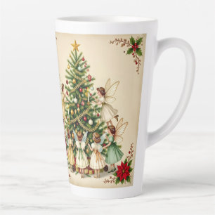 Viktorianisches Weihnachtsfeen-Treffen Milchtasse
