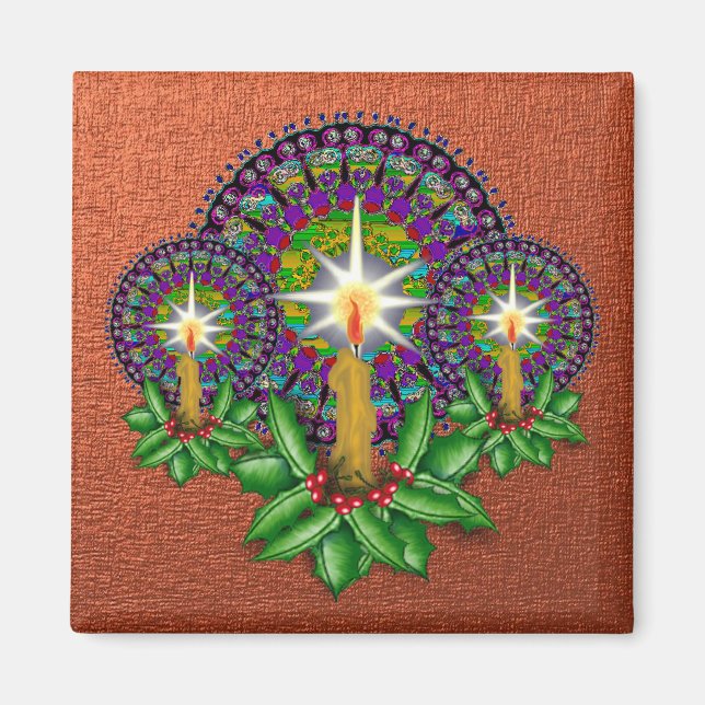 Viktorianisches Weihnachtsmagnet Magnet (Vorne)