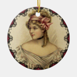 Viktorianisches Weihnachtsornament für Frauen