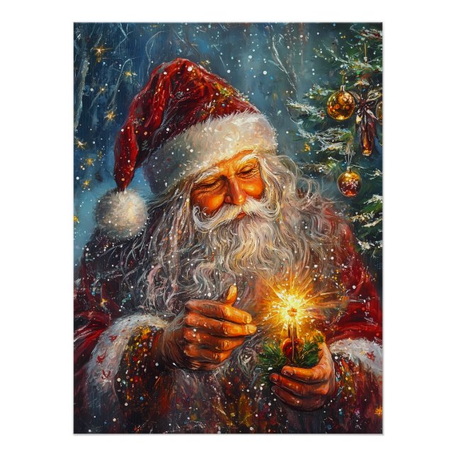 Viktorianisches Weihnachtsposter Poster (Vorderseite)