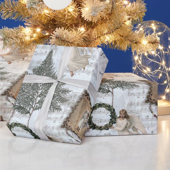 Viktorianisches WeihnachtsTrio III Wrapping Paper Geschenkpapier (Feiertage)