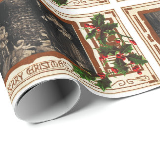 Viktorianisches WeihnachtsVintage Geschenkpapier
