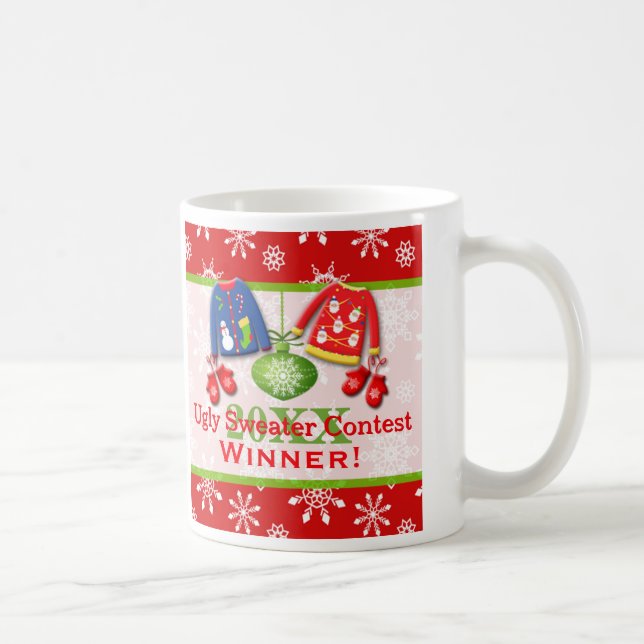 Vilain du concours de pull de Noël 3 Mug (Droite)