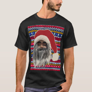 Vilain T-shirt Sweater Black Père Noël drôle fête