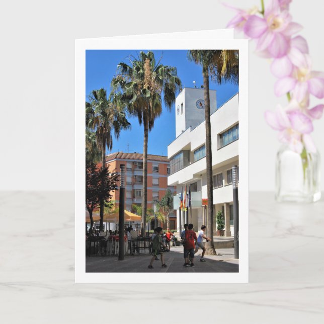 Vilamarxant Street, Valencia, Spain, Spanish Karte (Orchidee)