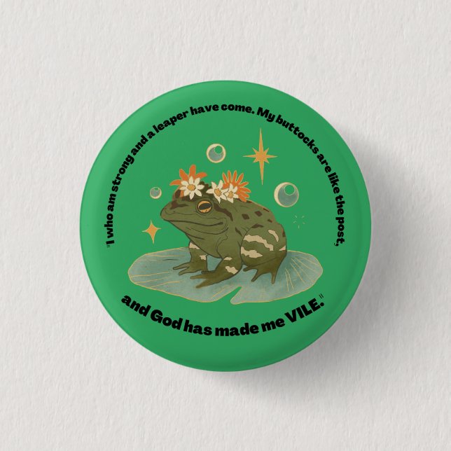 Vile Frog Button (Vorderseite)