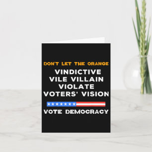 Vile Villain Violate Vote Vision Kamala Karte