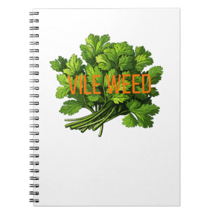 Vile Weed - Funny Anti-Cilantro Notizblock