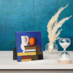 Vilhelm Lundstrom's Modern Painting, Fotoplatte<br><div class="desc">Arrangement with White Jug,  Orange and Book,  modern artwork by Vilhelm Lundstrom.</div>
