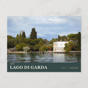 Villa am Gardasee und Alpenufer Postkarte