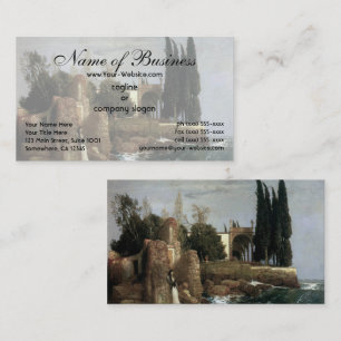 Villa am Meer von Arnold Bocklin Visitenkarte
