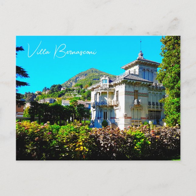Villa Bernasconi Cernobbio Seen Como Italien Postkarte (Vorderseite)