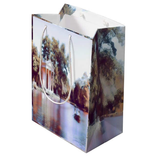 VILLA BORGHESE GARDENS - Rom - Mittlere Geschenktüte (Rückseite Schrägansicht)
