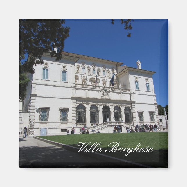 Villa Borghese, Rom, Italien Magnet (Vorne)