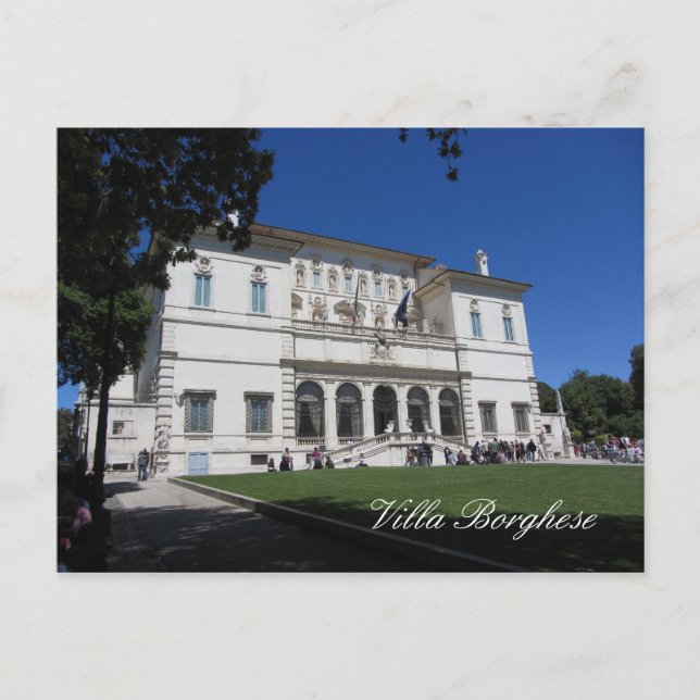 Villa Borghese, Rom, Italien Postkarte (Vorderseite)