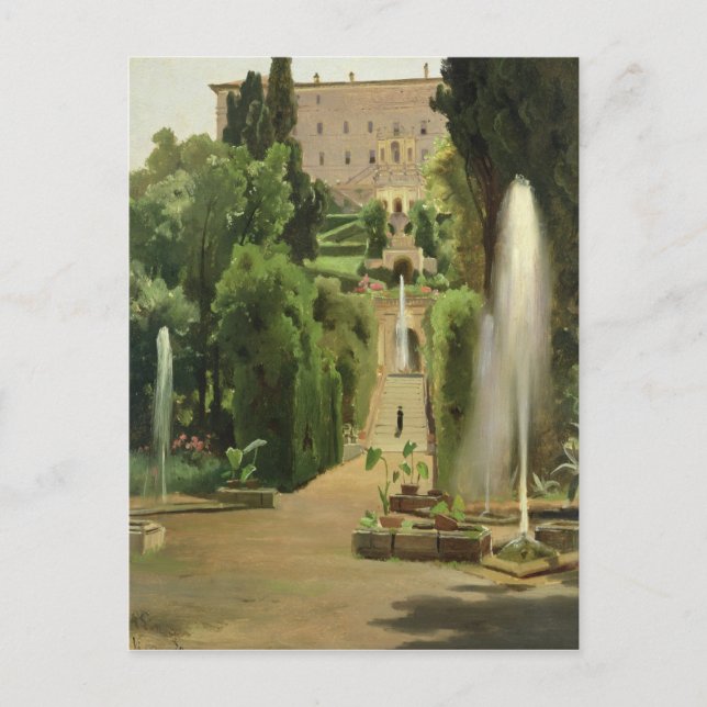 Villa D'Este, Tivoli, 1869 Postkarte (Vorderseite)