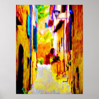 Villa in Corleone auf Leinwand 15x20 Poster
