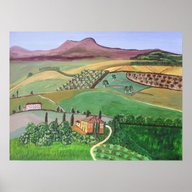 Villa in Village Poster (Vorne)