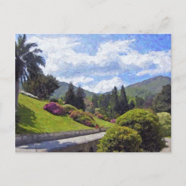 Villa Melzi d'Eril, Bellagio Postcard Postkarte (Vorderseite)