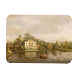 Villa Papstes, Twickenham, c.1765 (Öl auf Magnet