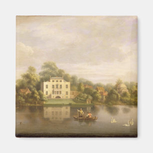 Villa Papstes, Twickenham, c.1765 (Öl auf Magnet