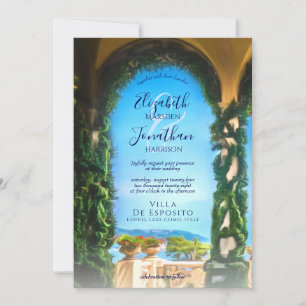 Villa Saroli Hochzeit in Urlaubsort Einladung