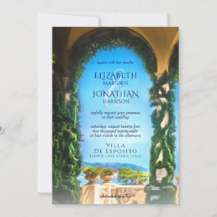 Villa Saroli Hochzeit in Urlaubsort Einladung