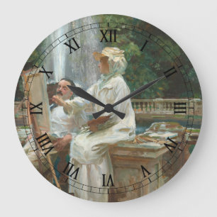 Villa Torlonia Frascati, Italien von Sargent Große Wanduhr