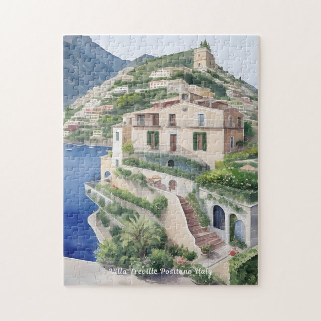 Villa Treville Positano Italien Exklusive Kunst (Vertikal)