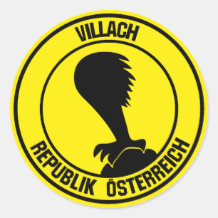Villach Round Emblem Runder Aufkleber