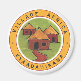 Village Africa Fridge Magnet !